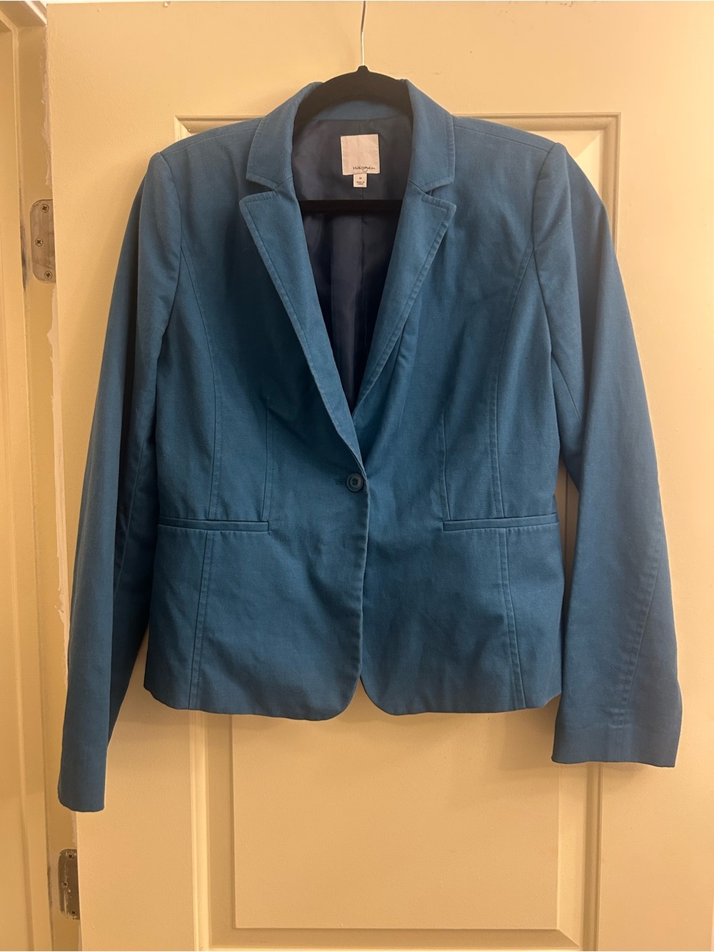 Women’s Teal Single-Button Blazer